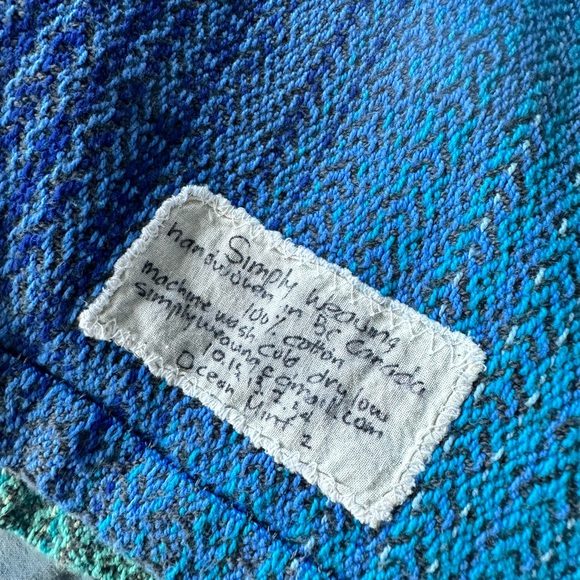 Handwoven Ocean Mint 2 - Picture 2 of 3